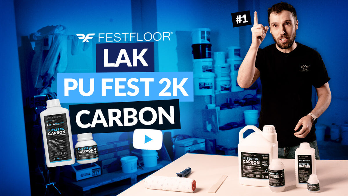 Ktorý lak na mikrocement? PU Fest 2K Carbon - vlastnosti, miešanie, aplikácia