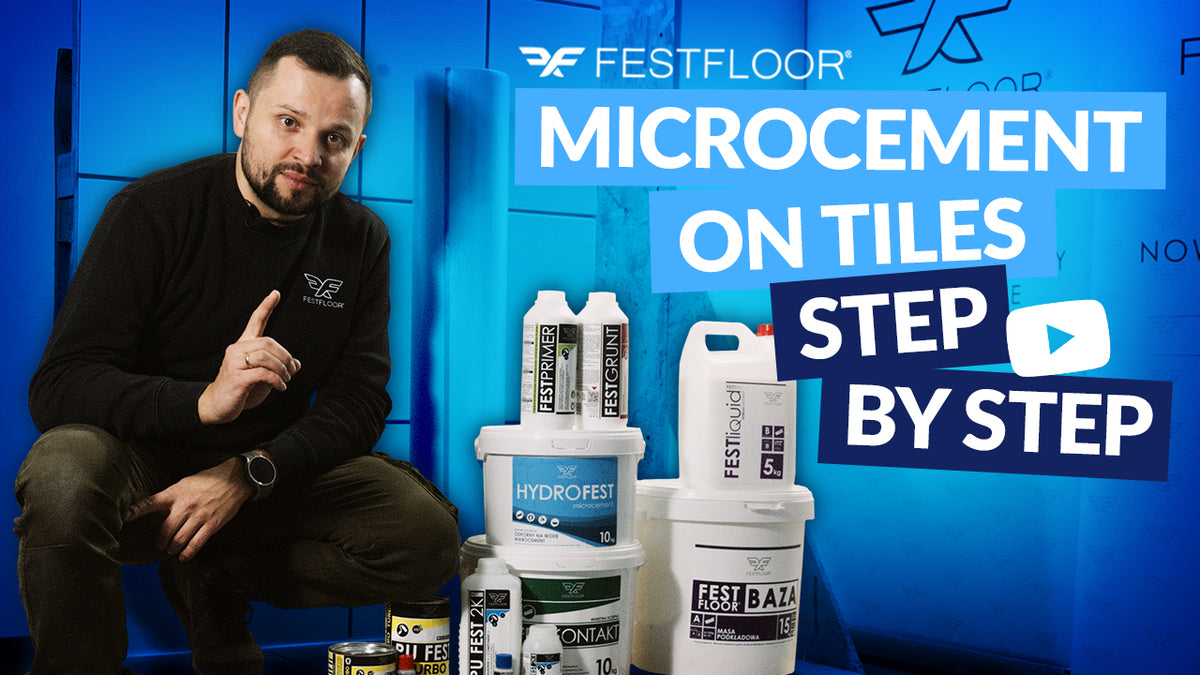 Mikrocement na dlaždiciach v kúpeľni – KROK ZA KROKOM