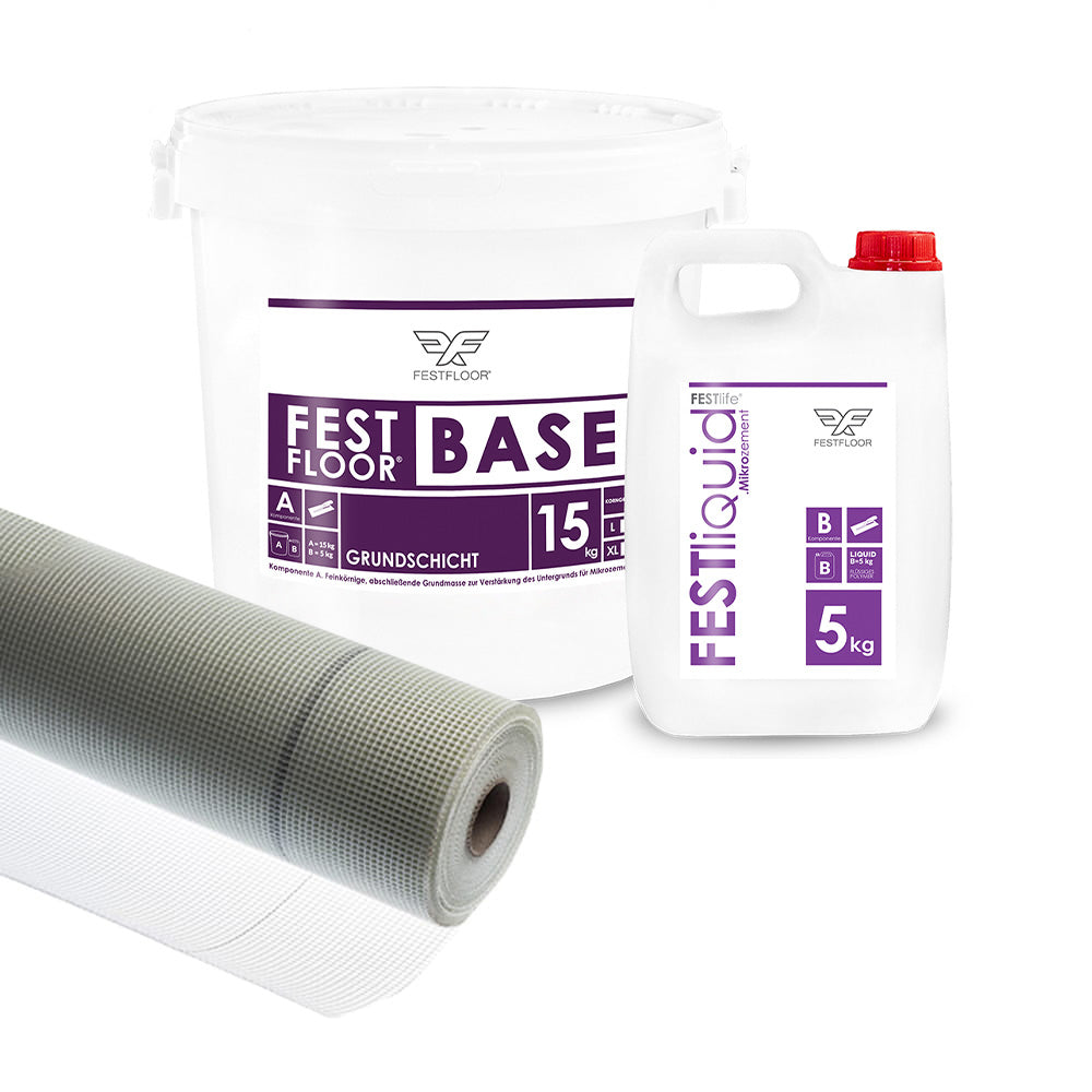 Súprava mikrocementu na podlahy FESTFLOOR TITAN - 10m²