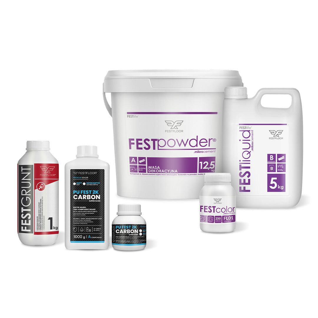 Mikrocementová sada na schody FESTFLOOR LIFE - 10m²