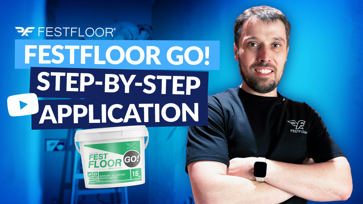 Ako aplikovať hotový mikrocement Festfloor Go! – aplikácia na steny