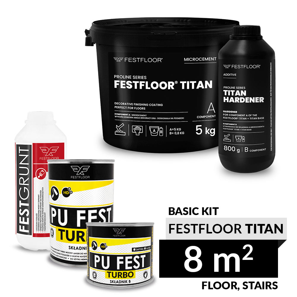 Kit FESTFLOOR TITAN BASIC mikrocement - 8m2